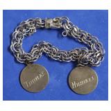 STERLING SILVER CHARM BRACELET