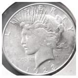 1923 S PEACE DOLLAR XF
