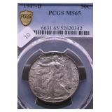 1947 D PCGS MS65 WALKING HALF DOLLAR