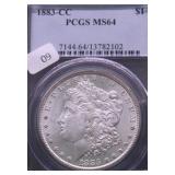 1883 CC PCGS MS64 MORGAN DOLLAR