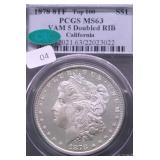 1878 8TF PCGS MS63 CAC DBL RIB MORGAN DOLLAR