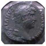 117 AD ROMAN EMPIRE AE 26 CH XF HADRN