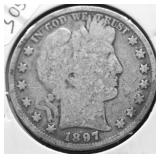 1897 BARBER HALF DOLLAR G
