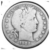 1902 BARBER HALF DOLLAR G