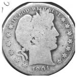 1901 BARBER HALF DOLLAR G