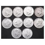 10 40 % SILVER HALF DOLLARS