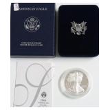 2004 PROOF SILVER EAGLE W BOX PAPERS