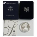 2005 PROOF SILVER EAGLE W BOX PAPERS