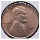 1947 D SUPURB GEM RED LINCOLN CENT