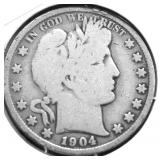 1904 BARBER HALF DOLLAR G
