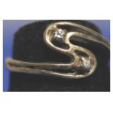 10K GOLD DIAMOND RING SZ 4.25  2.08 GR