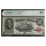 1917 PMG XF40EPQ 2 $ US LEGAL TENDER