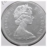 1965 CHOICE BU CANADA SILVER DOLLAR