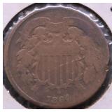 1864 TWO CENT PIECE G