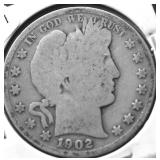 1902 BARBER HALF DOLLAR G
