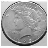 1928 GEM BU PEACE DOLLAR