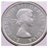 1963 CANADA SILVER DOLLAR GEM