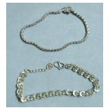 2  STERLING SILVER BRACELETS