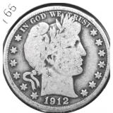 1912 D BARBER HALF DOLLAR G