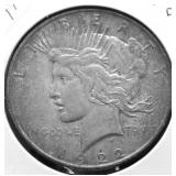 1922 D PEACE DOLLAR XF
