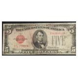 1928 5 DOLLAR US LEGAL TENDER F