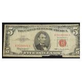 5 DOLLAR US LEGAL TENDER VF  TEAR
