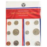 1987 MINT SET P D MINTS