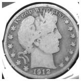 1912 D BARBER HALF DOLLAR G