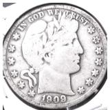 1909 S BARBER HALF DOLLAR G
