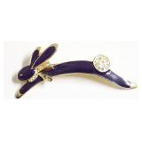 ENAMELED RABBIT BROACH