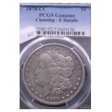 1878 CC PCGS F DETAILS MORGAN DOLLAR