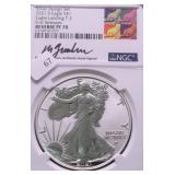 2021 S NGC REVERSE PROOF 70 SILVER EAGLE
