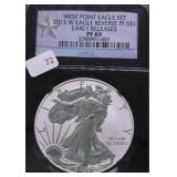 2013 W NGC REVERSE PROOF 69 SILVER EAGLE