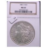 1881 S NGC MS65 MORGAN DOLLAR