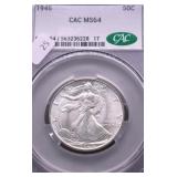 1946 CAC MS64 WALKING HALF DOLLAR