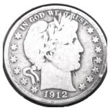 1912 D BARBER HALF DOLLAR G