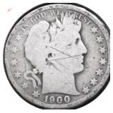 1900 O BARBER HALF DOLLAR G