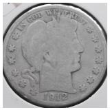 1912 BARBER HALF DOLLAR G