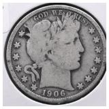 1906 BARBER HALF DOLLAR G