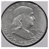 1960 CHOICE BU FRANKLIN   HALF DOLLAR