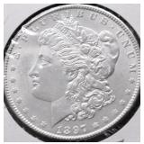 1897 GEM BU MORGAN DOLLAR