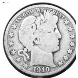 1910 S BARBER HALF DOLLAR G