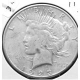 1923 S PEACE DOLLAR XF