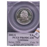 2002 S PCGS PF69DC WASHINGTON QUARTER