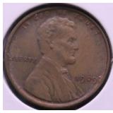 1909 VDB CHOICE BU BN LINCOLN CENT