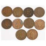 10 INDIAN HEAD CENTS