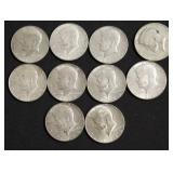10 40 % SILVER HALF DOLLARS