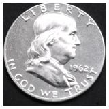 1962 PROOF FRANKLIN HALF DOLLAR