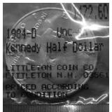 1984 GEM BU KENNEDY HALF DOLLAR
