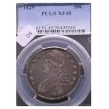 1829 PCGS XF45 BUST HALF DOLLAR